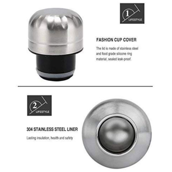 Rose Gold Pink Stainless Steel water bottle 25oz - Picture 7 of 7